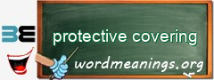 WordMeaning blackboard for protective covering